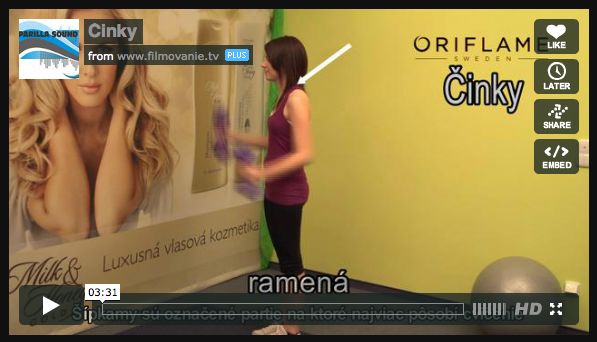 oriflame wellness cvičenie video