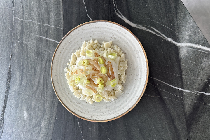 Karfiolové bryndzové halušky s Tinou